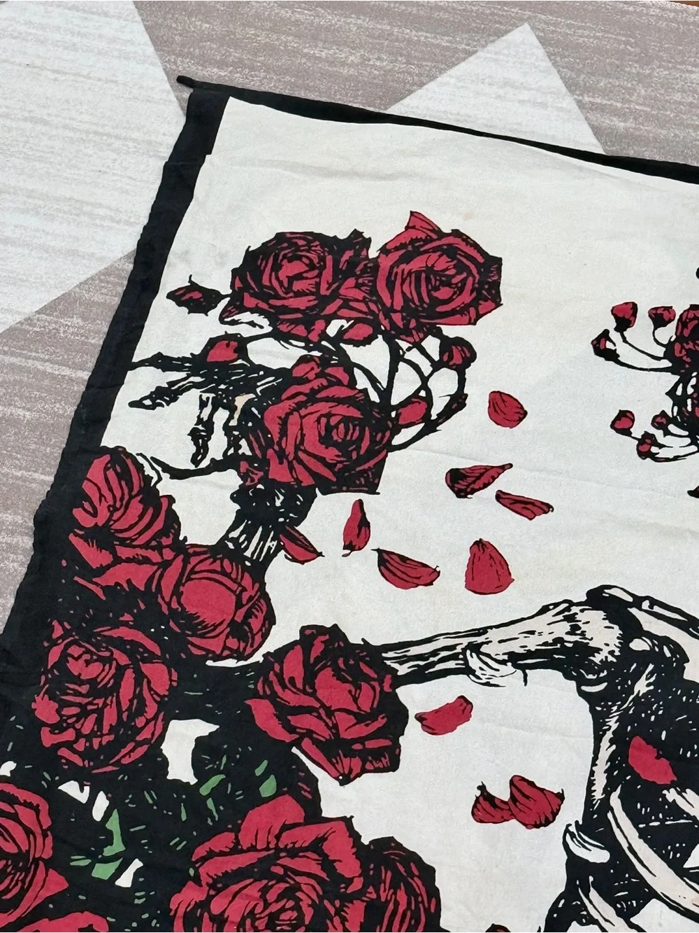 Sunshine Joy Grateful Dead Skulls & Roses Tapestry Banner